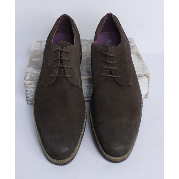 Blackstone Leather Wingtip Men's 10.5 M Brown Suede Dress Shoes Vera Cuoio - Picture 2 of 12